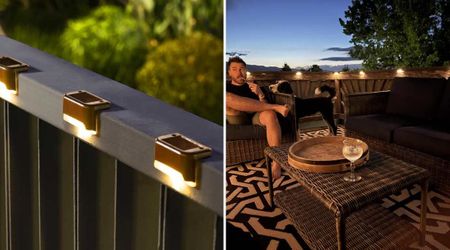 Amazon Is Selling Solar Deck Lights That Illuminate Your Garden Without Taking up Too Much Space