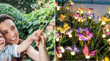 These Gorgeous Swaying Butterfly Lights Add a Realistic Charm to Your Garden — They Save Energy Too