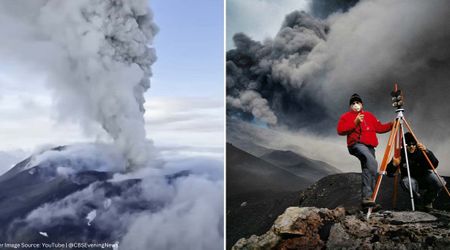 Mountain Guide Films Stunning Moment When a Russian Volcano Erupted for the First Time in 600 Years