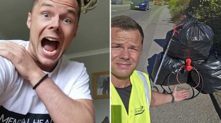 Man Battling Depression Starts Cleaning up Litter in His Hometown — Heals Himself and the Environment