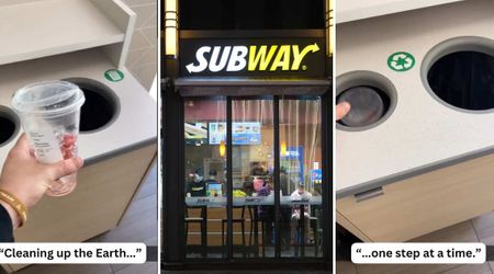 Subway Customer Stunned After Noticing Both ‘Recycling’ and ‘Trash’ Slots End Up in the Same Bin
