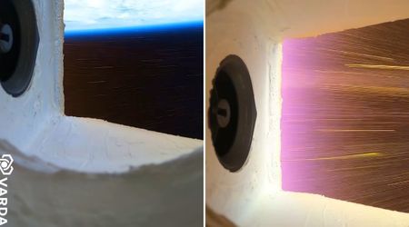 Stunning Video Shows Spacecraft Re-Entering Earth Surrounded by Sparkling Plasma Trails