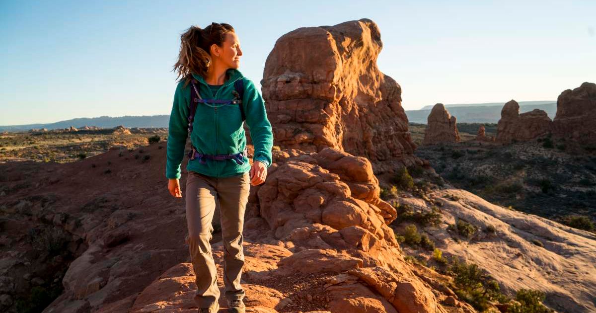 A hiker at the Arches National Park. (Representative Cover Image Source: Getty Images | Jordan Siemens)