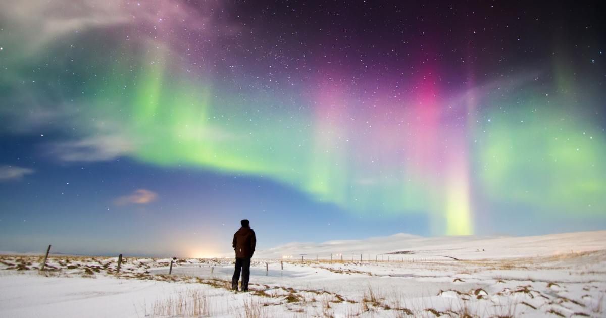 Man admiring the Northern Lights aurora in the Arctic (Representative Cover Image Source: Getty Images | Ingólfur Bjargmundsson)