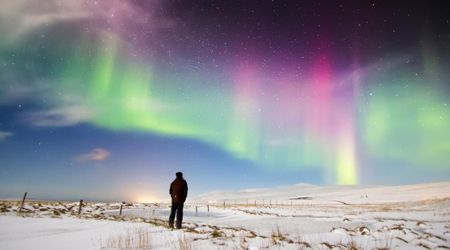Locals Baffled as Striking ‘Light Pillars’ Started Glowing in the Night Sky of China’s Arctic Village