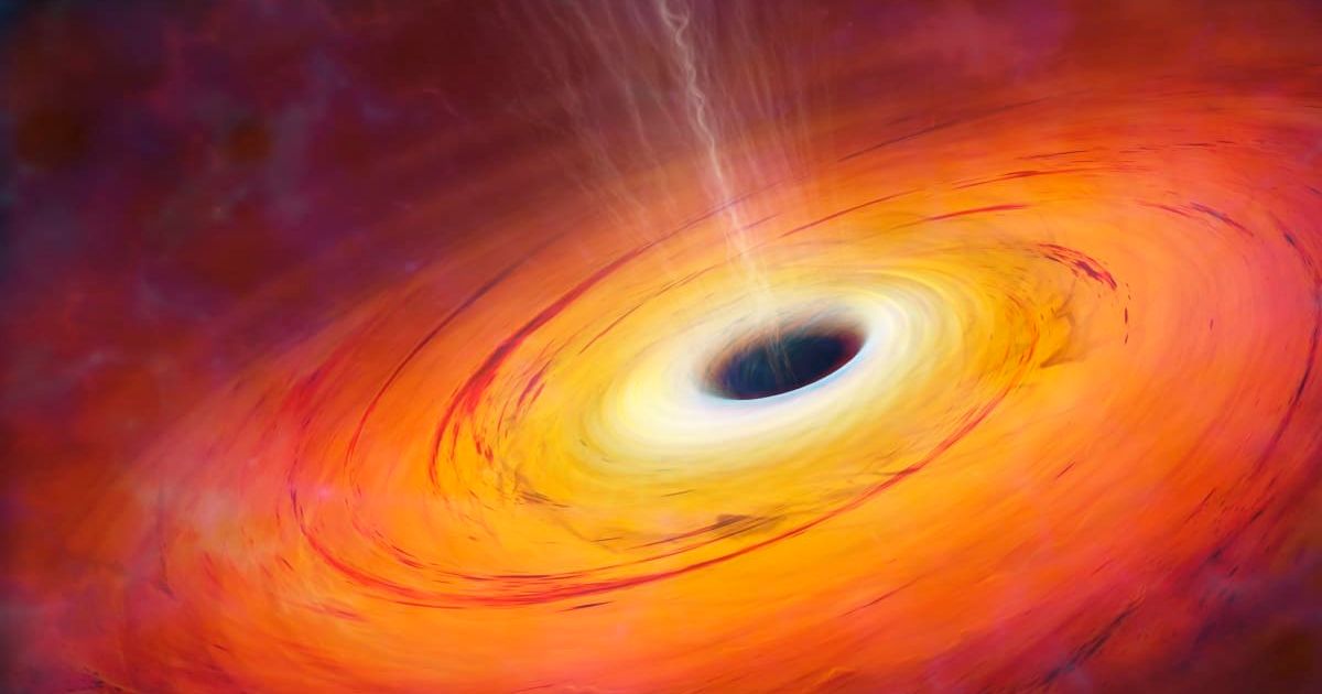 A depiction of black hole in space (Representative Cover Image Source: Getty Images | Mark Garlick)
