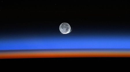 NASA Astronauts Capture Rare Lunar Halo Glowing Around the Moon