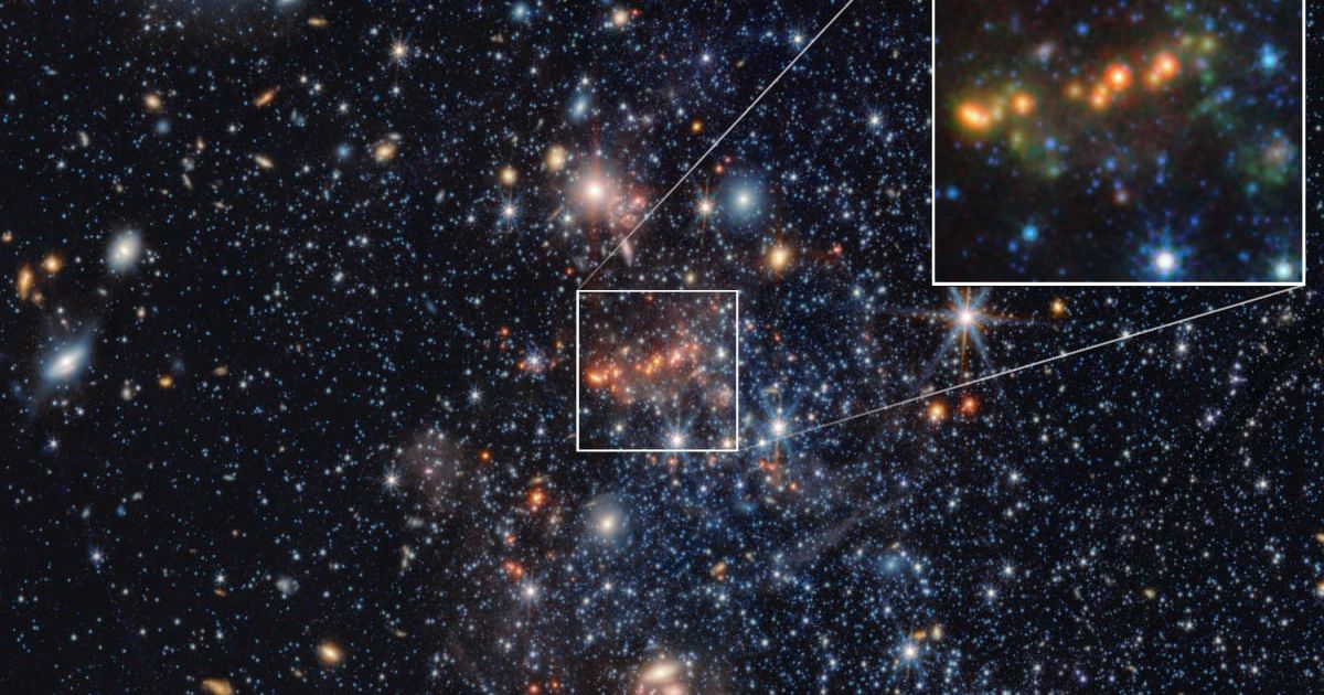 Images from NASA’s James Webb Space Telescope of the dwarf galaxy Sextans A. [Cover Image Source: NASA, ESA, CSA, Elizabeth Tarantino (STScI), Martha Boyer (STScI), Julia Roman-Duval (STScI); Image Processing: Alyssa Pagan (STScI)]