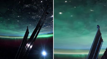 NASA Astronauts Film Stunning Footage of a Glowing Green Aurora From Space