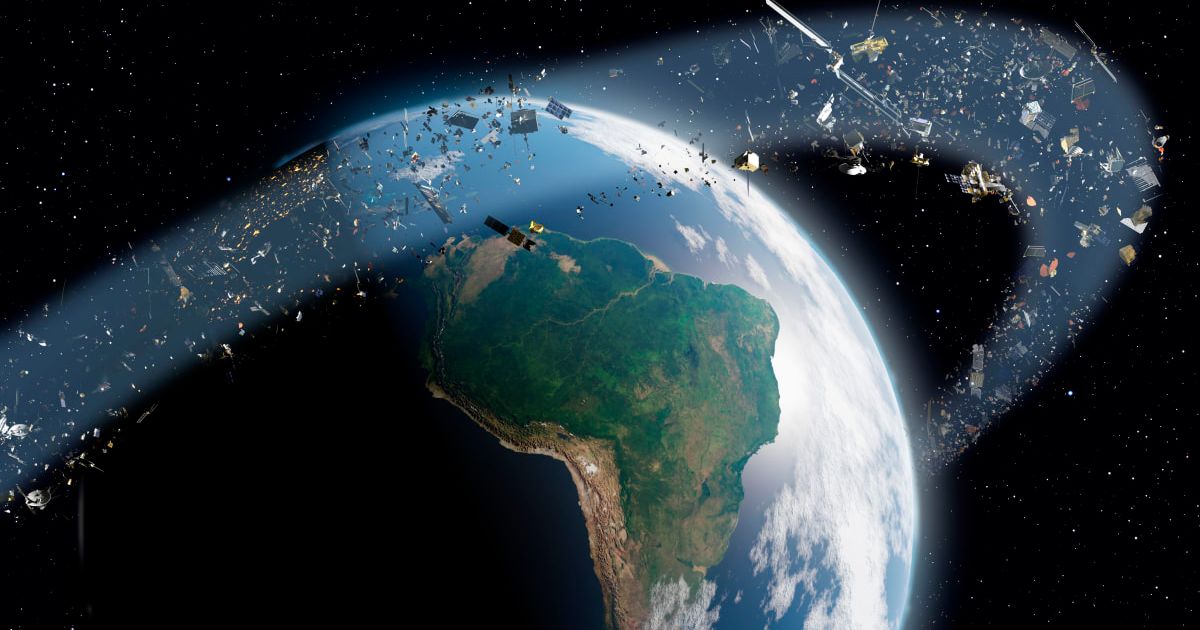 Space junk orbiting Earth, artist's illustration. (Representative Cover Image Source: Getty Images | MARK GARLICK/SCIENCE PHOTO LIBRARY)