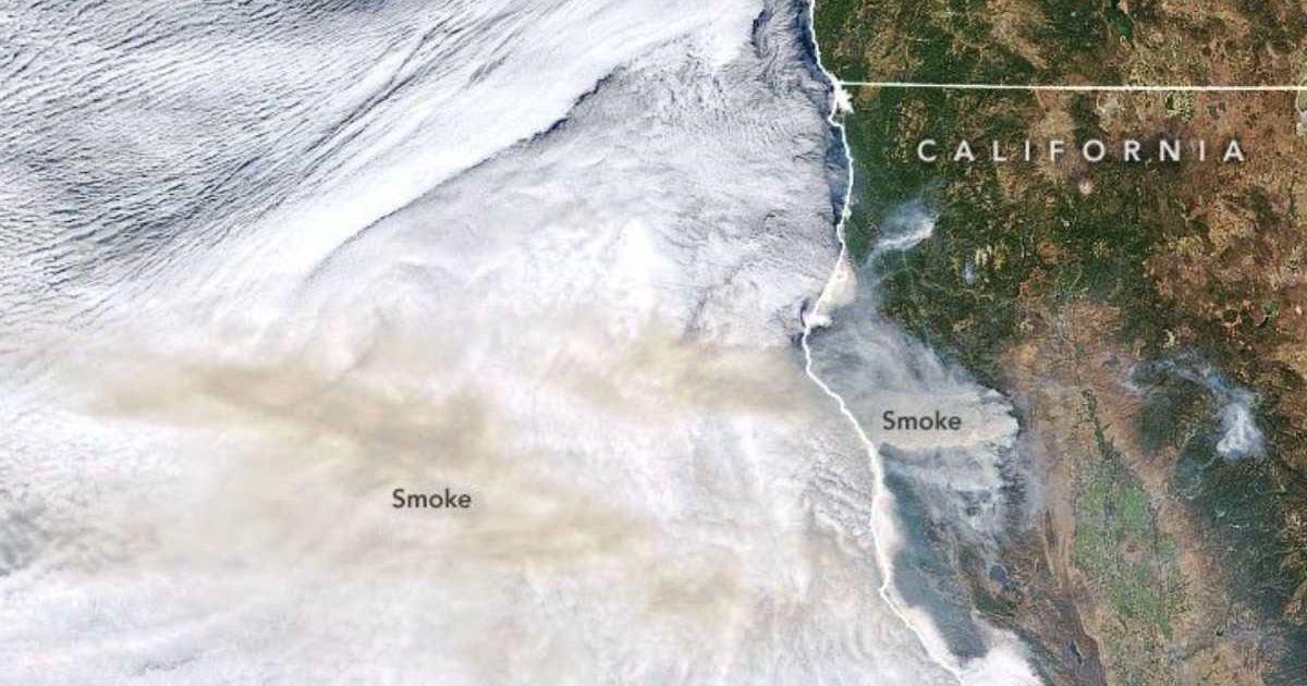 NASA’s Terra satellite acquired this natural-color image of smoke from California wildfires blowing westward over the cloud-topped Pacific Ocean on September 2, 2020. (Cover Image Source: Joshua Stevens | NASA EOSDIS/LANCE/GIBS/Worldview)