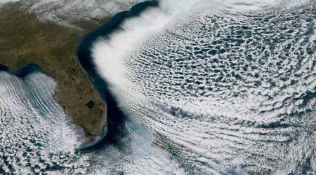 Record Arctic Blast Created 'Cloud Streets' Over Atlantic. NOAA Captured Its Stunning Visuals