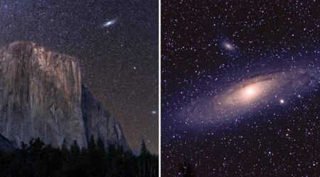 Photographer Captures Rare View of Andromeda Galaxy Rising Over Yosemite’s El Capitan