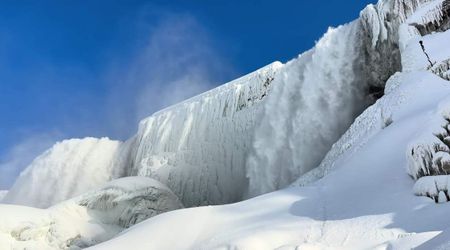 Record Cold Makes Niagara Falls Look Frozen. But Science Says It's an Optical Illusion