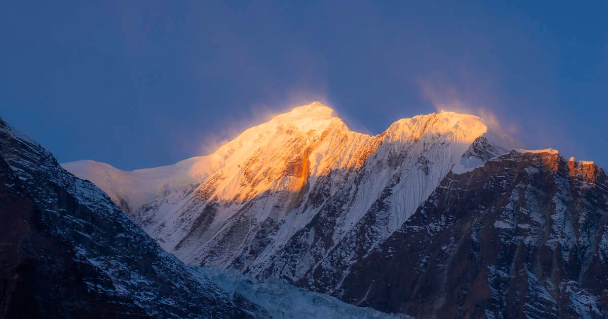 Himalayas in Manang, Eastern Annapurnas, Nepal. Peak bathed in golden light. (Cover Image Source: Getty Images | Southern Landscapes)