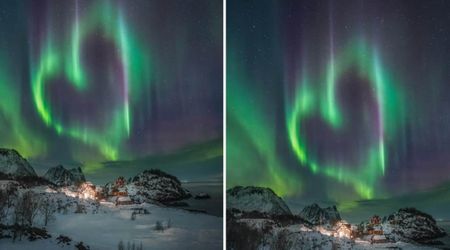 Auroras Just Formed a Perfect Heart Over Norway and One Photographer Caught it on Camera
