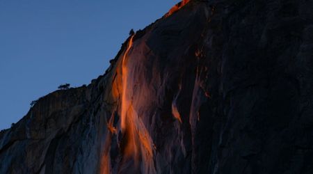 Once a Year, This Yosemite Waterfall Looks Like It’s on Fire — And It’s Happening Now