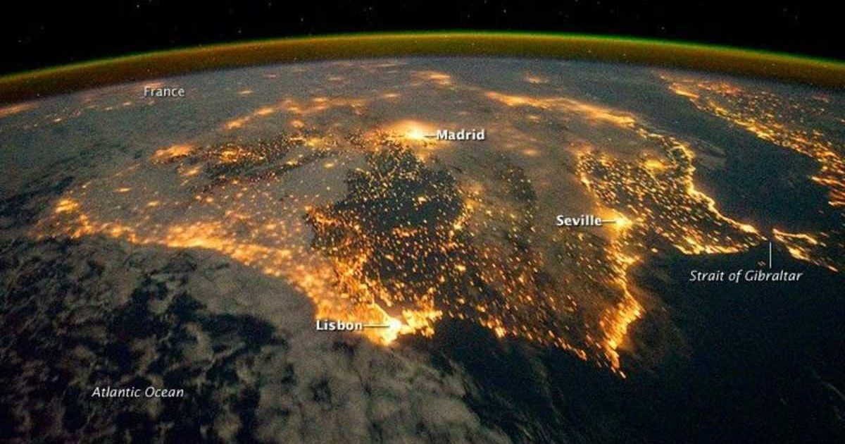 The city lights of Spain and Portugal define the Iberian Peninsula in this photograph from the International Space Station (ISS) (Cover Image Source: NASA)
