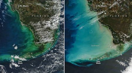 NASA Captures Florida’s Oceans Dramatically Change Color Following Record Arctic Blast