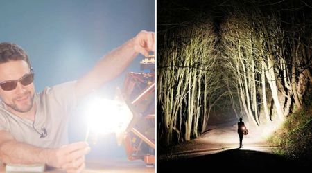 Man Built a Tennis Ball-Sized 'Artificial Sun' and Switched It on in a Dark Forest