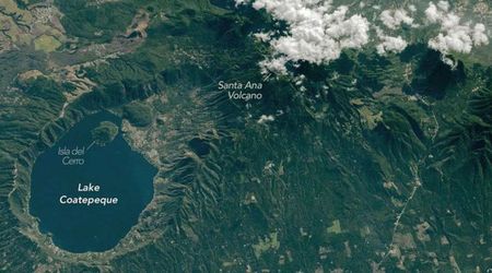 NASA Captures Aerial View of Lake Within Ancient El Salvador Volcano That Mysteriously Changes Color