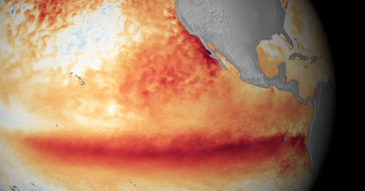 Satellite sea surface temperature departure in the Pacific Ocean for October 2015, where darker orange-red colors are above normal temperatures indicative of El Niño (Cover Image Credit: NOAA)